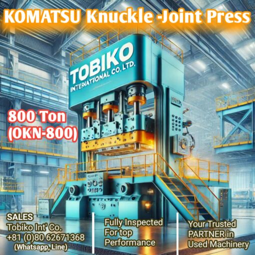 Big Press 800 TON KOMATSU Knuckle-Joint for sale...!