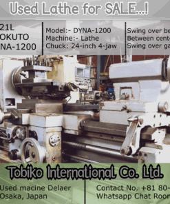 Buy Heavy Duty Used Lathe Machine – Japan | In Stock Now