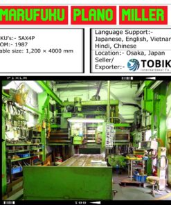 Used Marufuku Plano Miller 1200×4000mm Table – Japan Stock