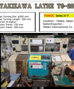滝沢TC-20 CNC旋盤：高精度・コンパクト | トビコウ国際、大阪